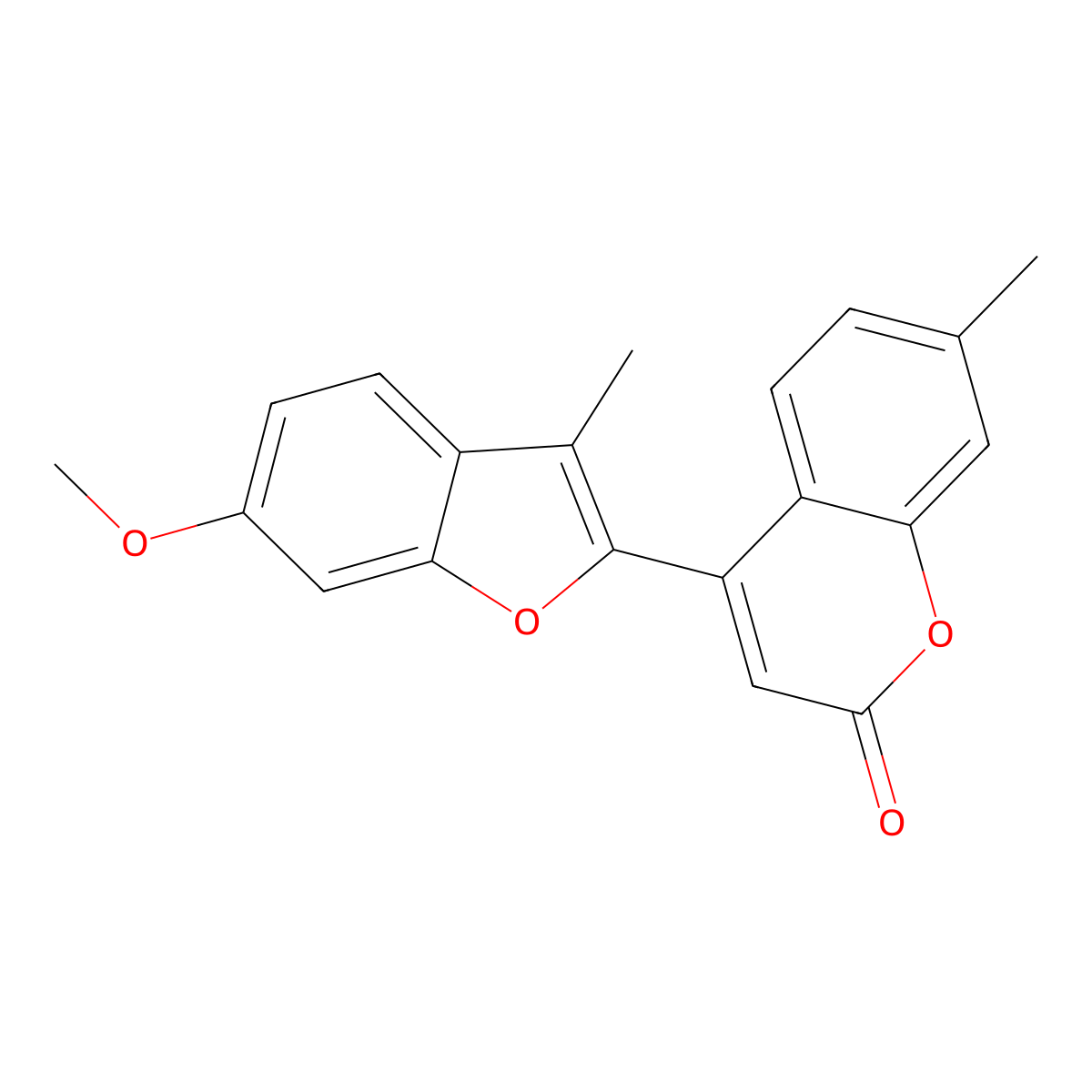 4-(6-methoxy-3-methylbenzofuran-2-yl)-7-methyl-2H-chromen-2-one molecular structure, CAS 858763-20-9