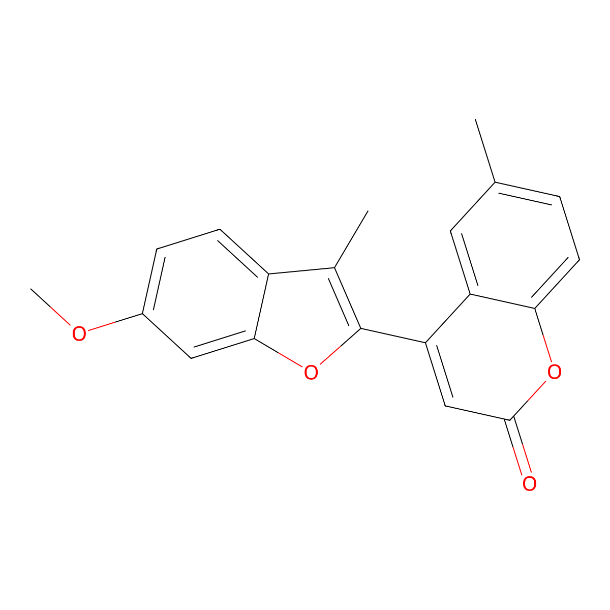 4-(6-Methoxy-3-methyl-1-benzofuran-2-yl)-6-methylchromen-2-one molecular structure, CAS 858766-29-7