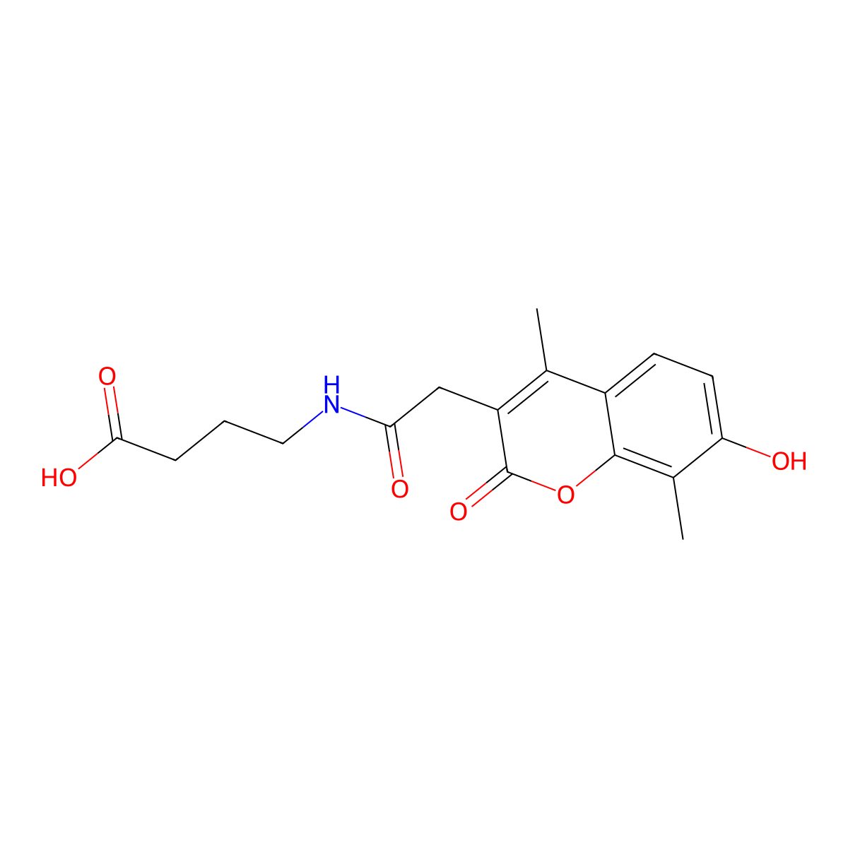 4-{[(7-hydroxy-4,8-dimethyl-2-oxo-2H-chromen-3-yl)acetyl]amino}butanoic acid molecular structure, CAS 858767-97-2