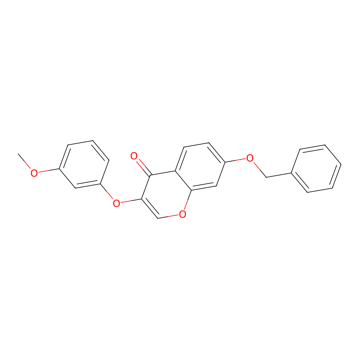 7-(benzyloxy)-3-(3-methoxyphenoxy)-4H-chromen-4-one molecular structure, CAS 858768-77-1