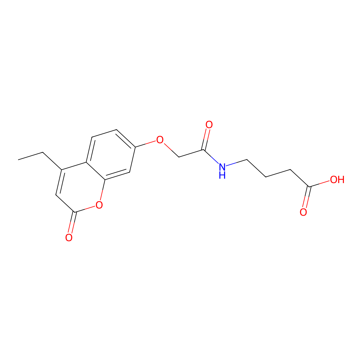 4-({[(4-ethyl-2-oxo-2H-chromen-7-yl)oxy]acetyl}amino)butanoic acid molecular structure, CAS 858770-33-9