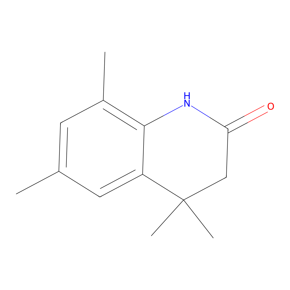 4,4,6,8-Tetramethyl-3,4-dihydroquinolin-2(1H)-one molecular structure, CAS 858784-00-6