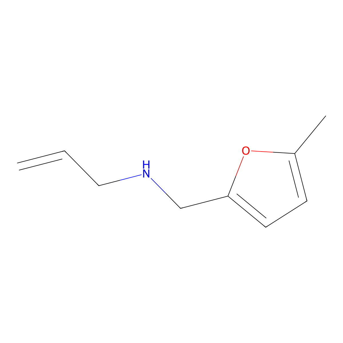 [(5-Methylfuran-2-yl)methyl](prop-2-en-1-yl)amine molecular structure, CAS 858796-47-1