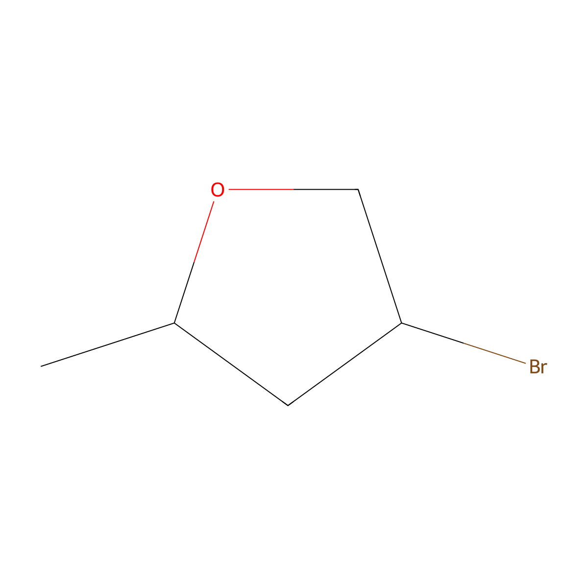 4-Bromo-2-methyloxolane molecular structure, CAS 858797-44-1