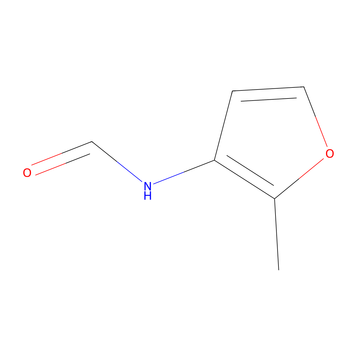N-(2-methylfuran-3-yl)formamide molecular structure, CAS 858799-05-0