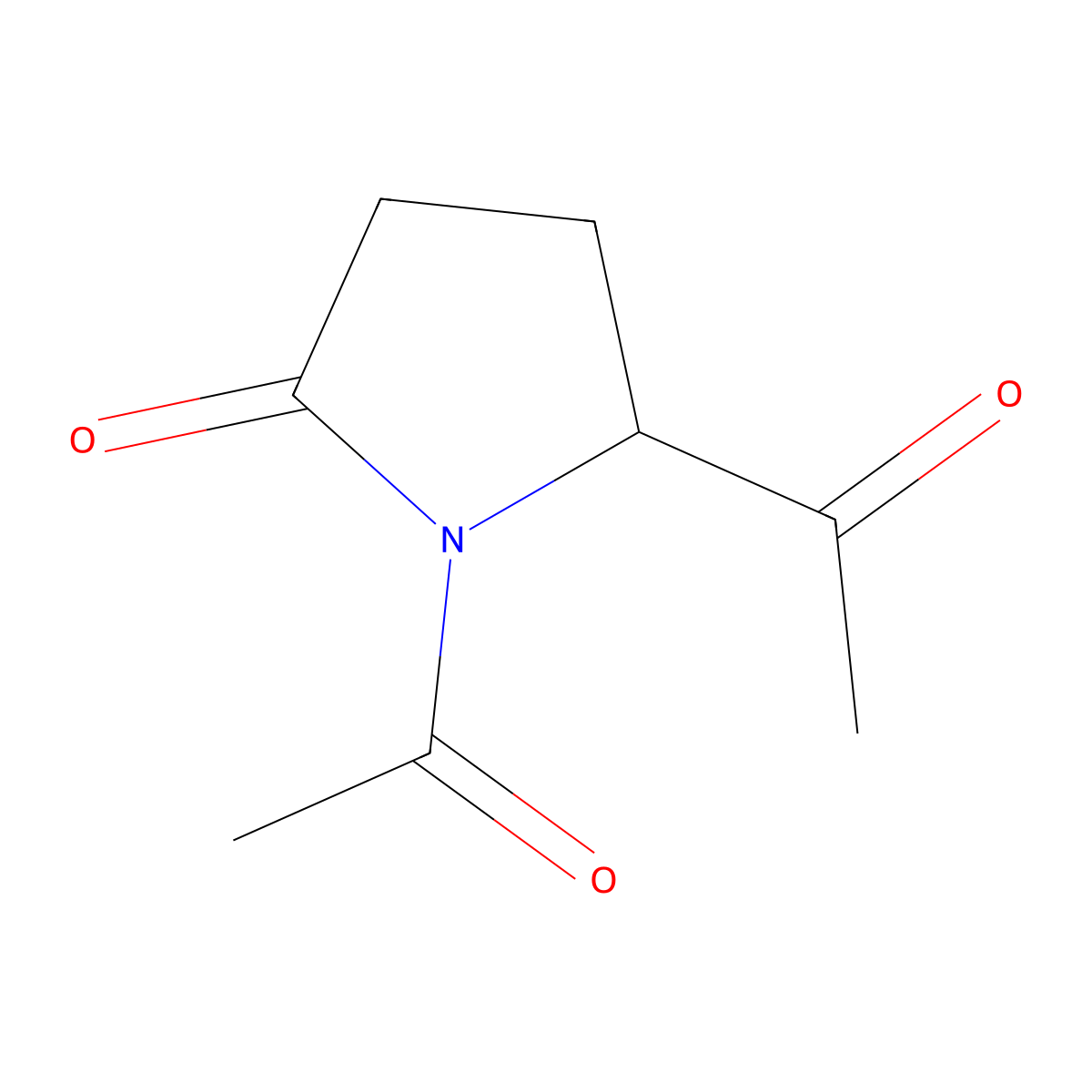 1,5-Diacetylpyrrolidin-2-one molecular structure, CAS 85881-85-2