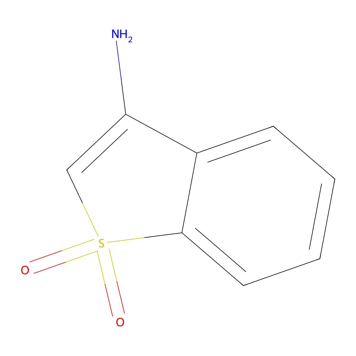 3-Aminobenzo[b]thiophene 1,1-dioxide molecular structure, CAS 858819-96-2