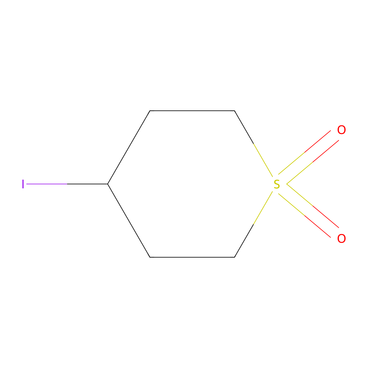 4-iodotetrahydro-2H-thiopyran 1,1-dioxide molecular structure, CAS 858822-85-2