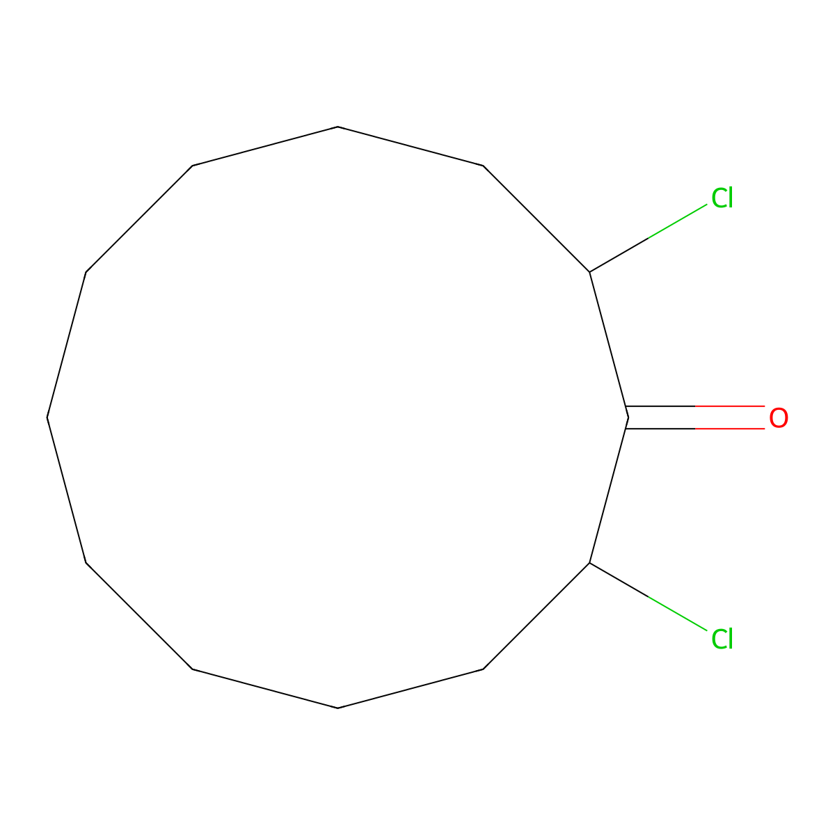 2,12-Dichlorocyclododecanone molecular structure, CAS 858830-26-9