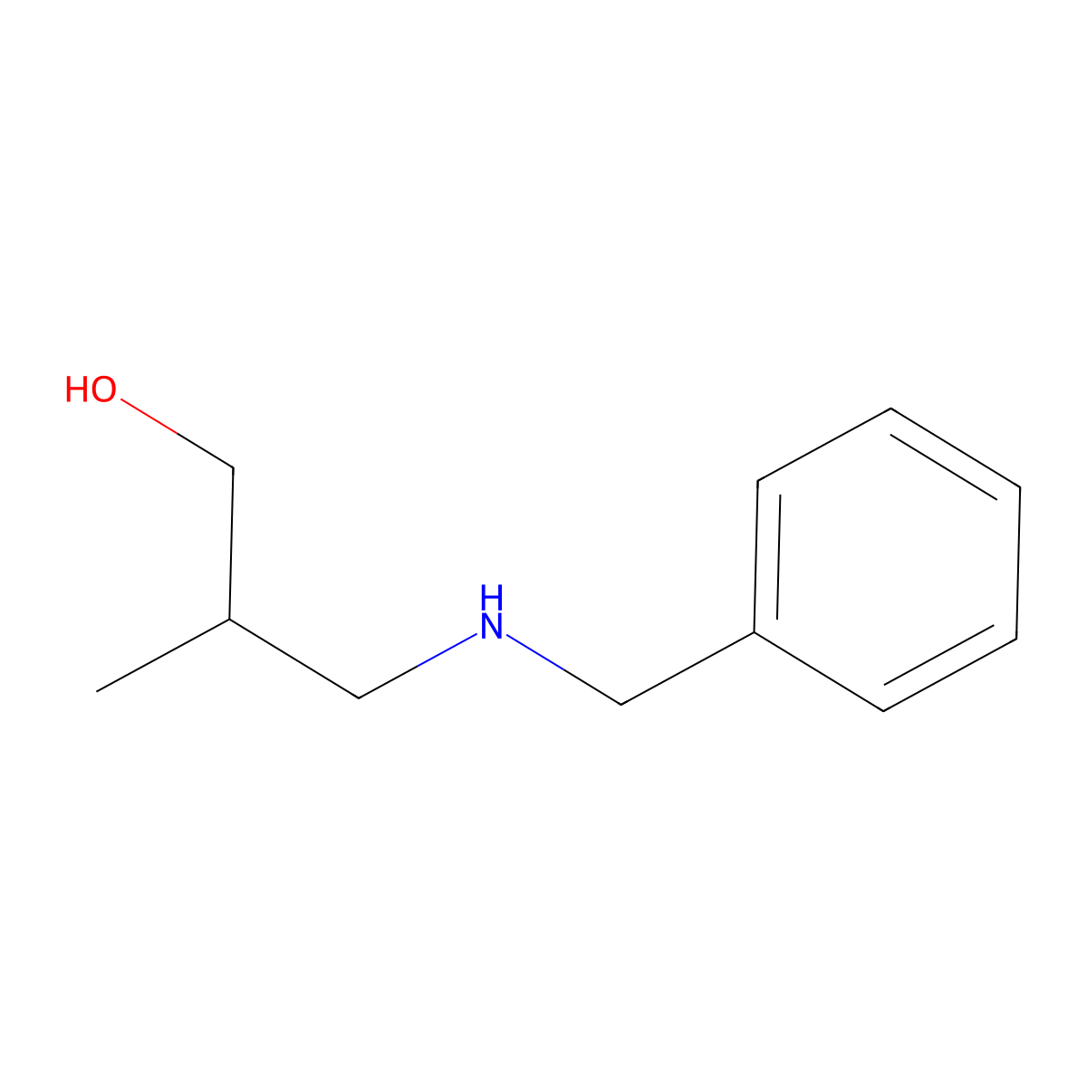 3-(Benzylamino)-2-methylpropan-1-ol molecular structure, CAS 858834-71-6
