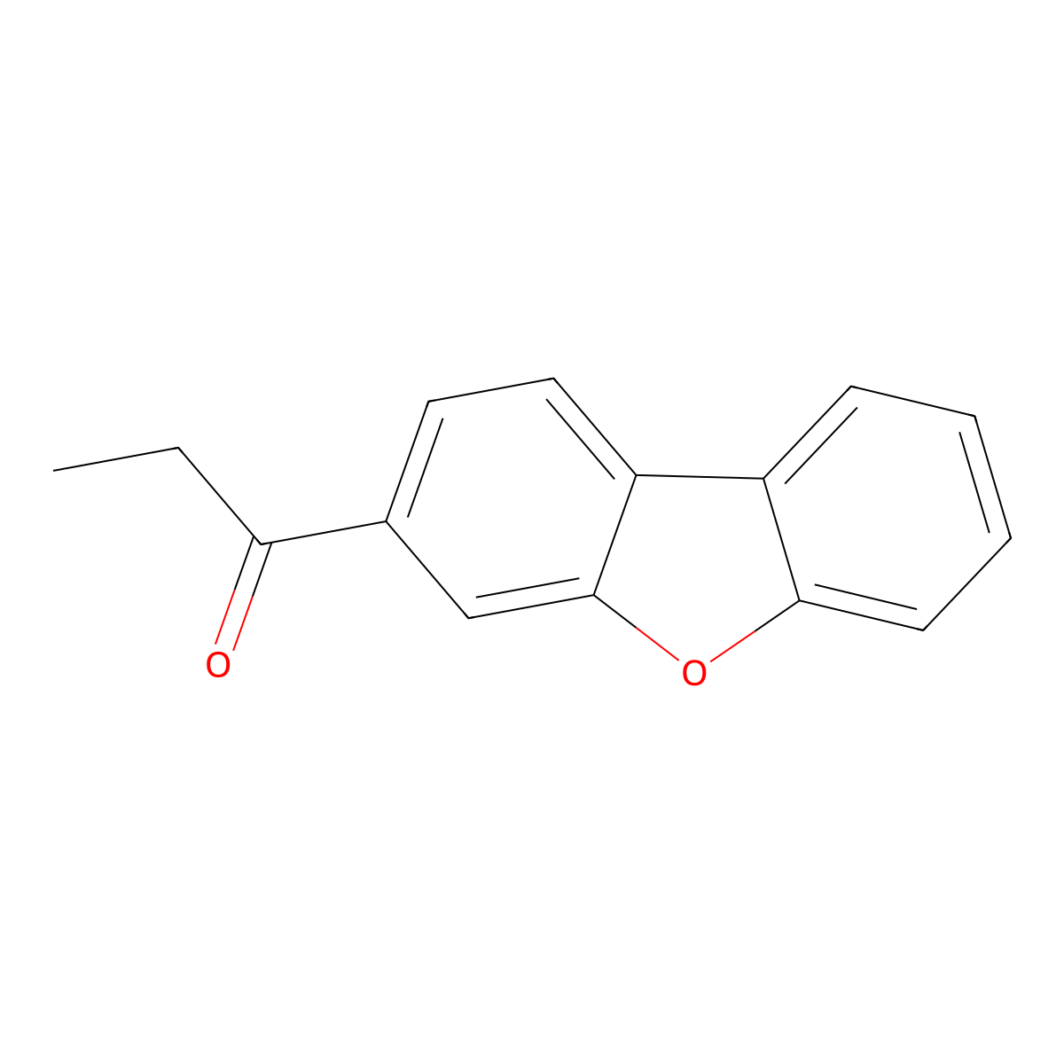 1-(3-Dibenzofuranyl)-1-propanone molecular structure, CAS 858835-37-7