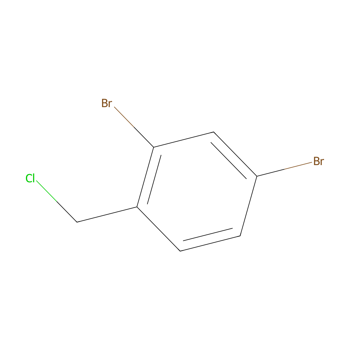 2,4-Dibromobenzyl chloride molecular structure, CAS 858841-41-5