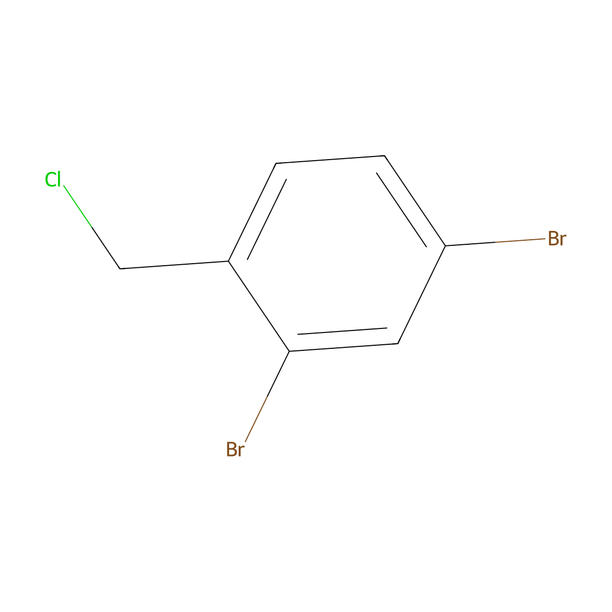2,4-Dibromobenzyl chloride molecular structure, CAS 858841-41-5