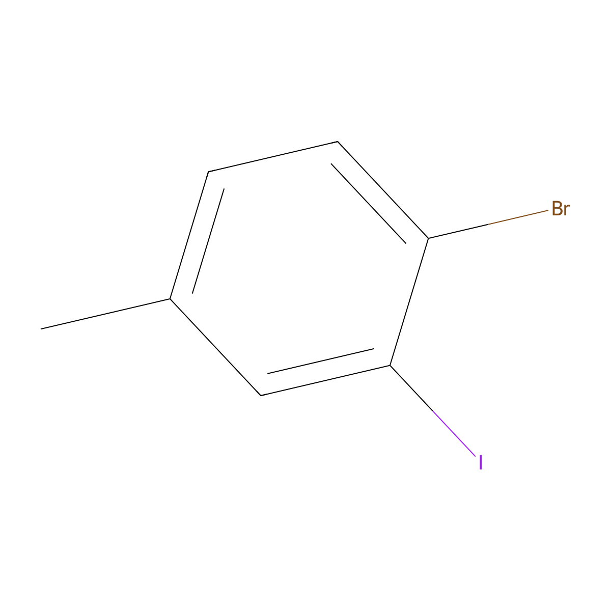 4-Bromo-3-iodotoluene molecular structure, CAS 858841-53-9