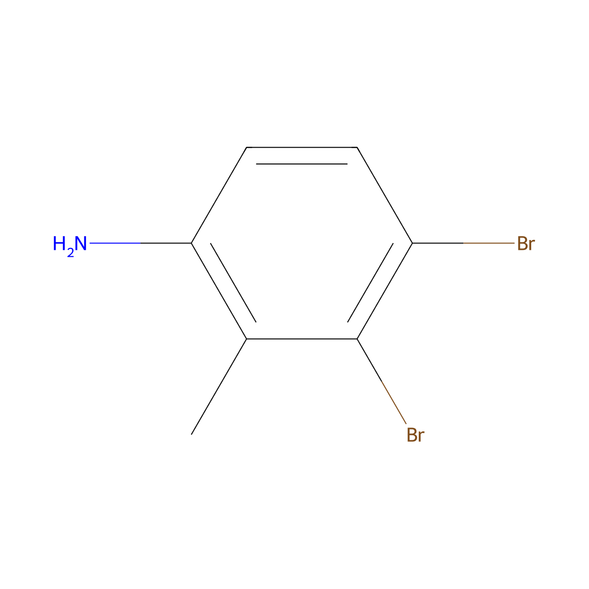 3,4-Dibromo-2-methylaniline molecular structure, CAS 858843-50-2
