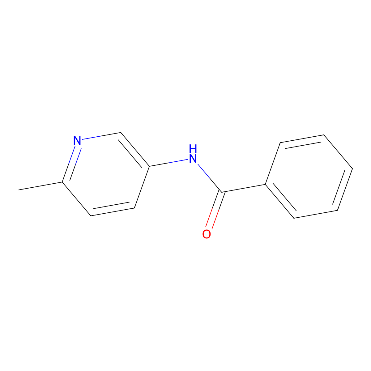 N-(6-methylpyridin-3-yl)benzamide molecular structure, CAS 858851-87-3