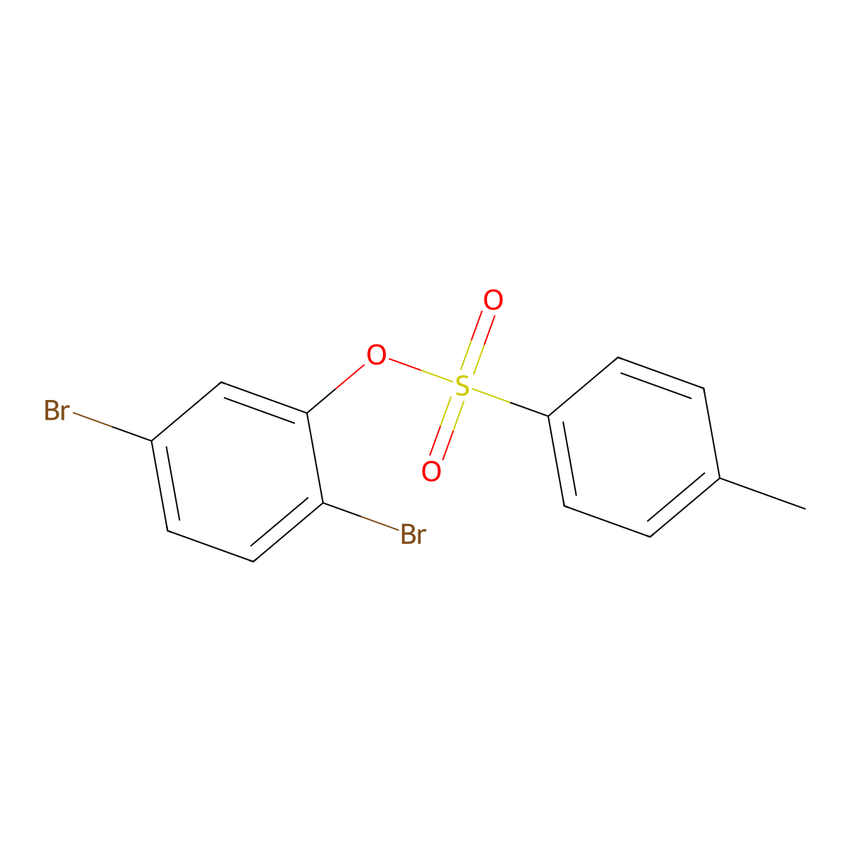 2,5-Dibromophenyl 4-methylbenzene-1-sulfonate molecular structure, CAS 858855-03-5