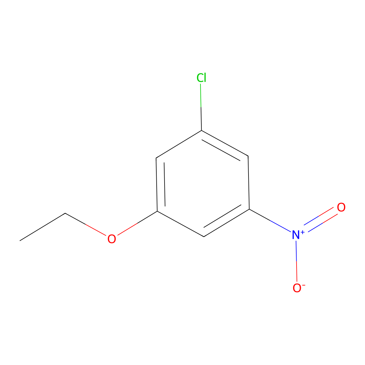 1-Chloro-3-ethoxy-5-nitrobenzene molecular structure, CAS 858855-23-9
