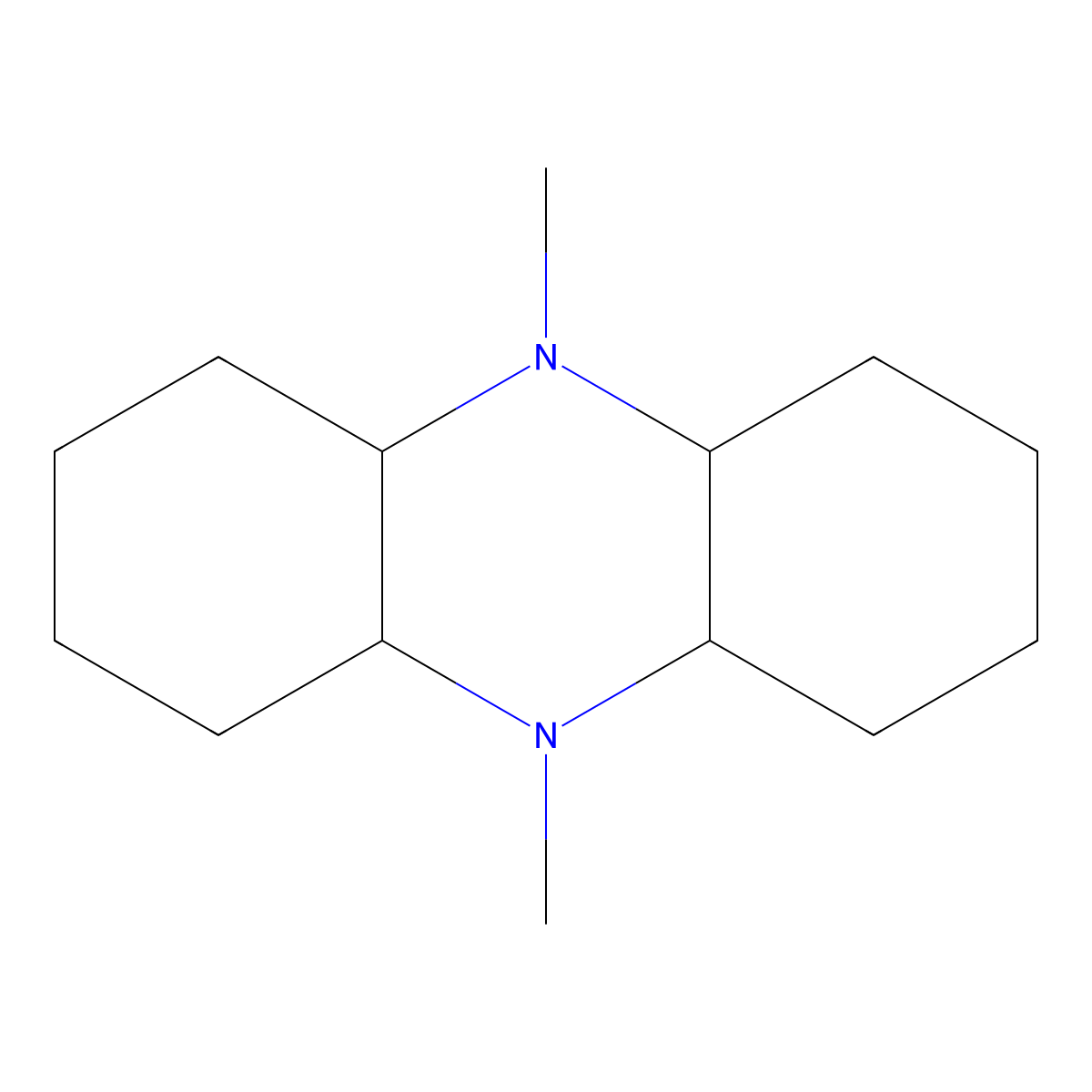5,10-Dimethyl-tetradecahydrophenazine molecular structure, CAS 858855-98-8