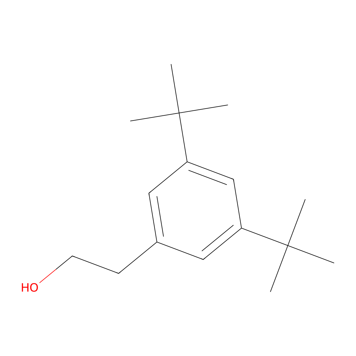 2-(3,5-Di-tert-butylphenyl)ethanol molecular structure, CAS 858859-67-3