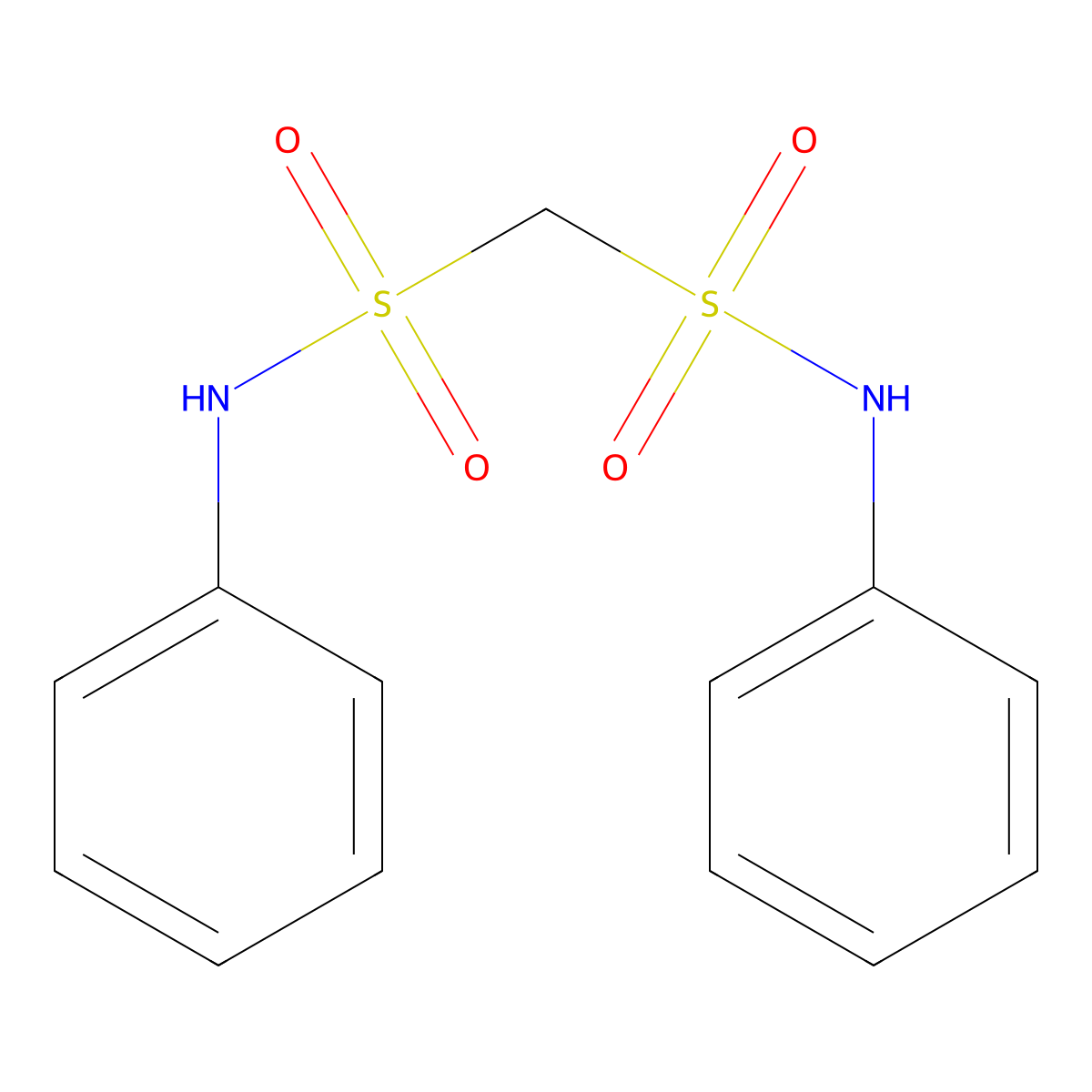 Methanedisulfonanilide molecular structure, CAS 85891-81-2
