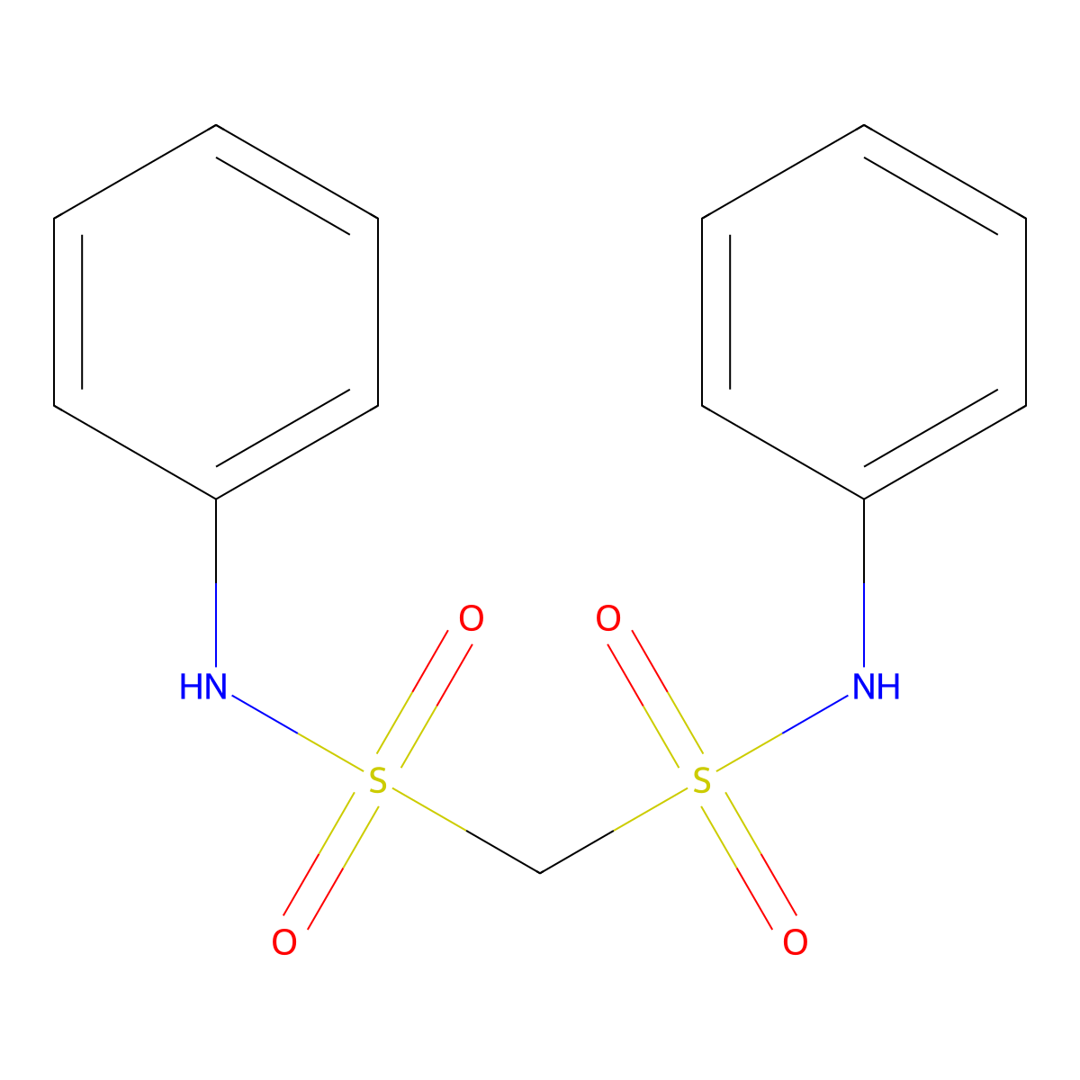 Methanedisulfonanilide molecular structure, CAS 85891-81-2