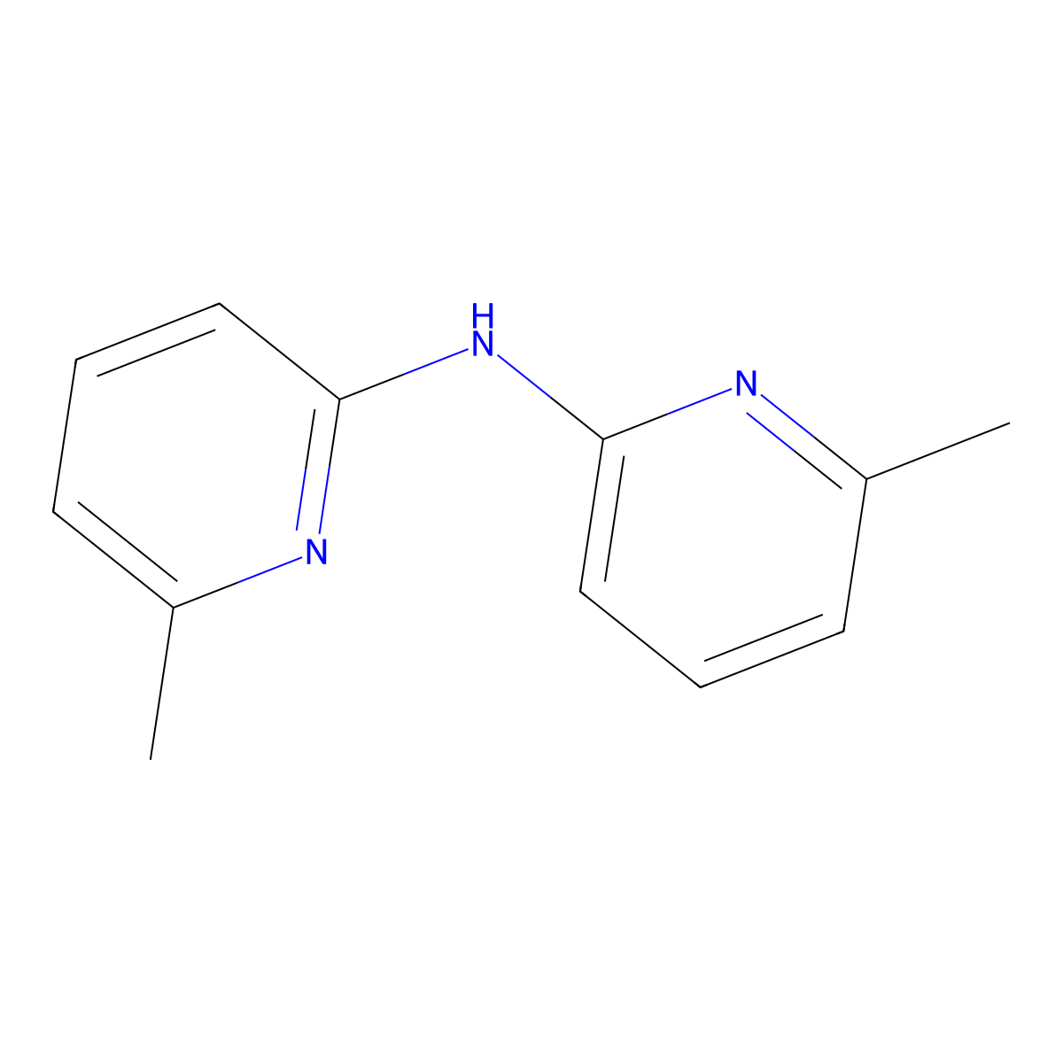6-methyl-N-(6-methyl-2-pyridyl)pyridin-2-amine molecular structure, CAS 85895-80-3