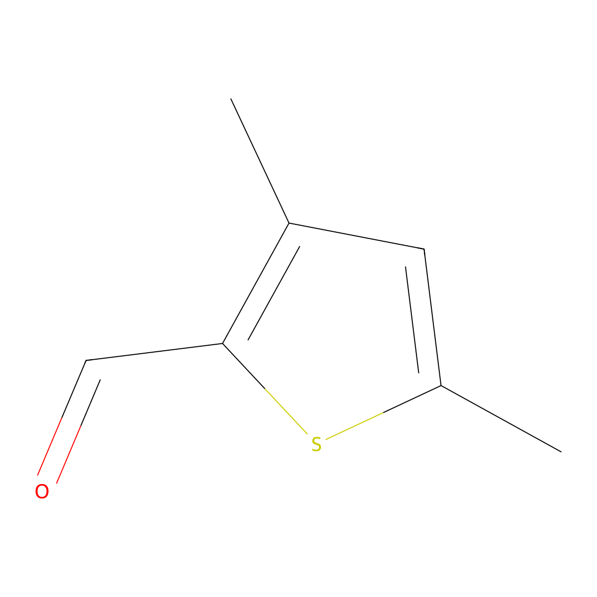 3,5-Dimethylthiophene-2-carbaldehyde molecular structure, CAS 85895-83-6