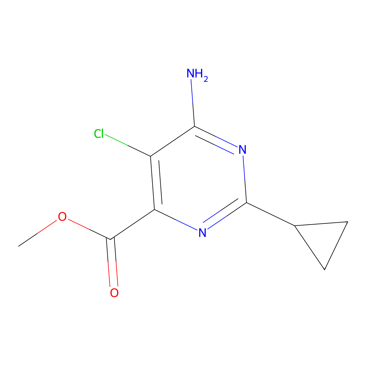 Aminocyclopyrachlor-methyl molecular structure, CAS 858954-83-3