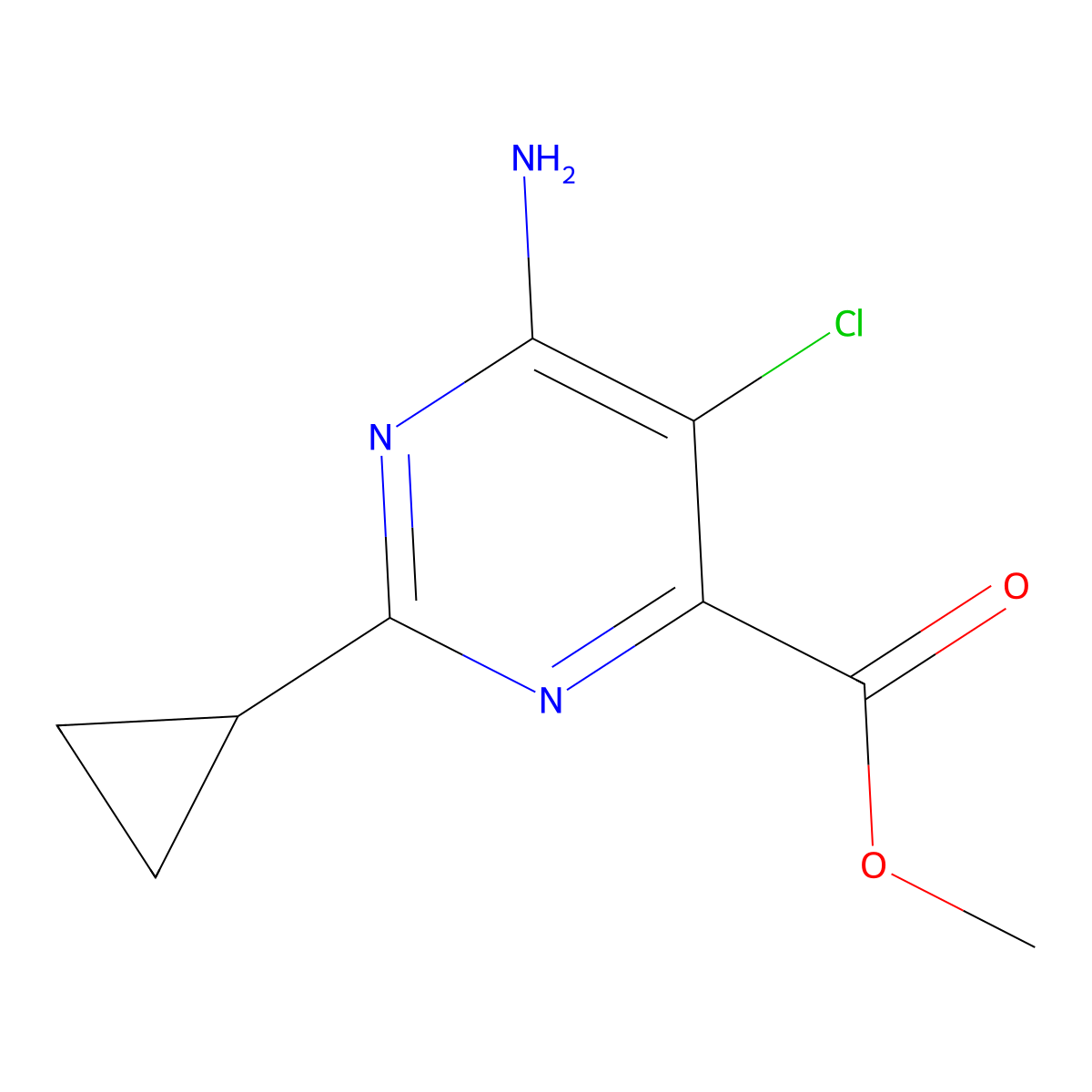 Aminocyclopyrachlor-methyl molecular structure, CAS 858954-83-3