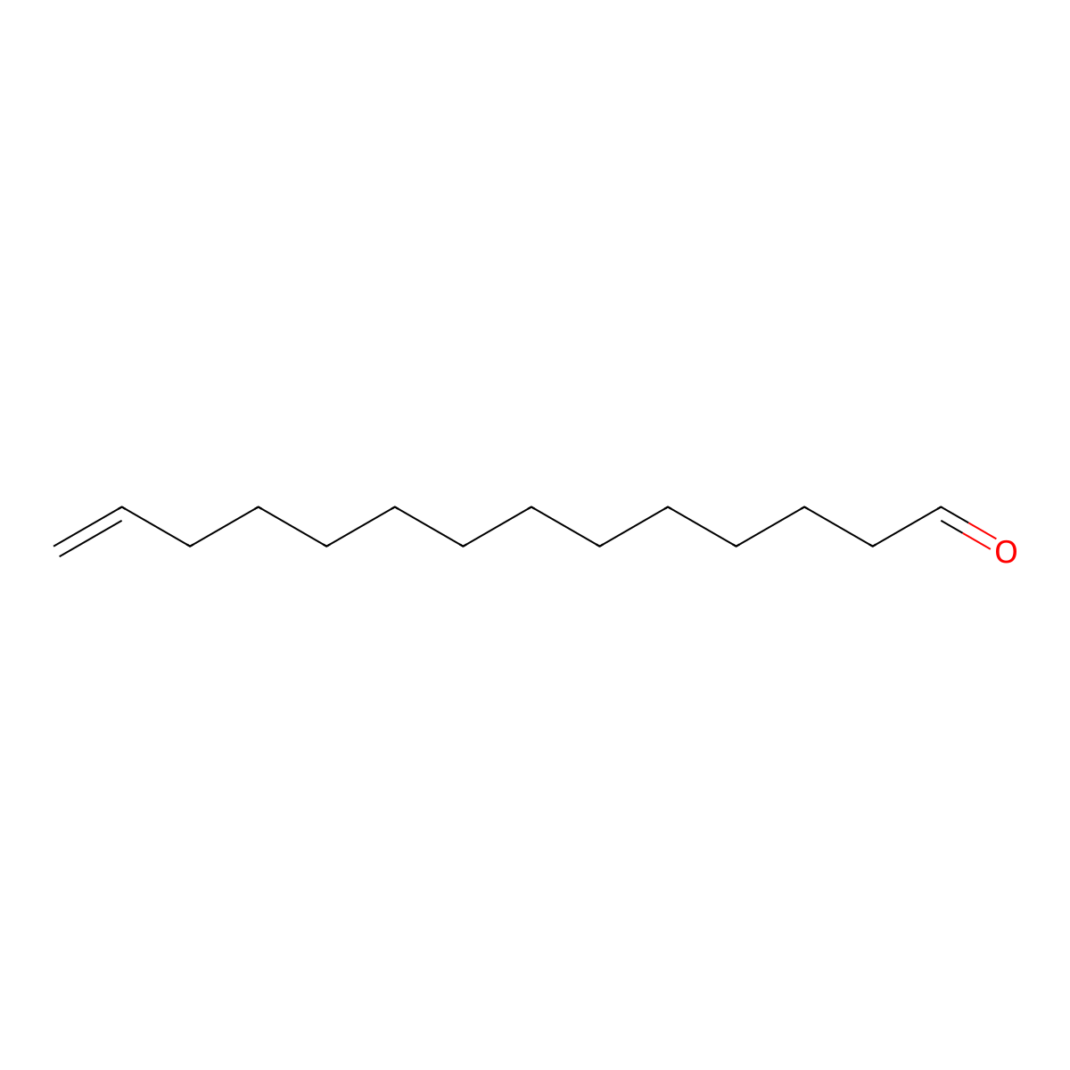 Tetradec-13-enal molecular structure, CAS 85896-31-7