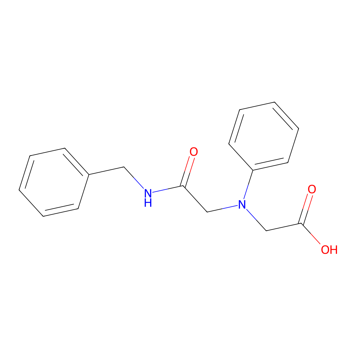[[2-(Benzylamino)-2-oxoethyl](phenyl)amino]-acetic acid molecular structure, CAS 858967-73-4