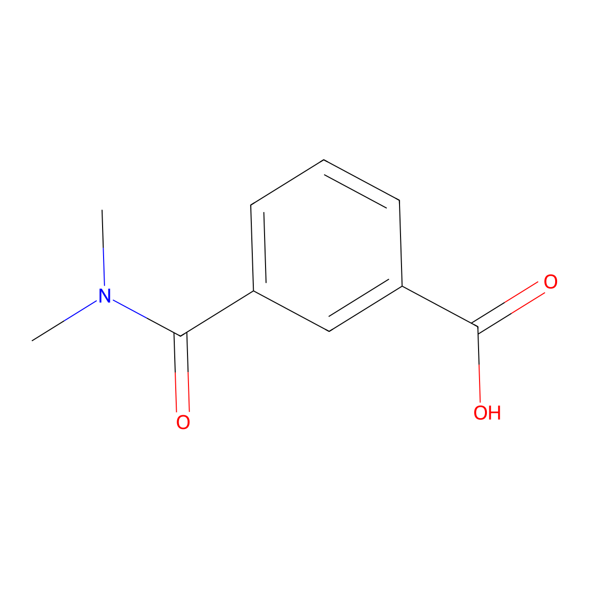 3-(Dimethylcarbamoyl)benzoic acid molecular structure, CAS 858981-15-4