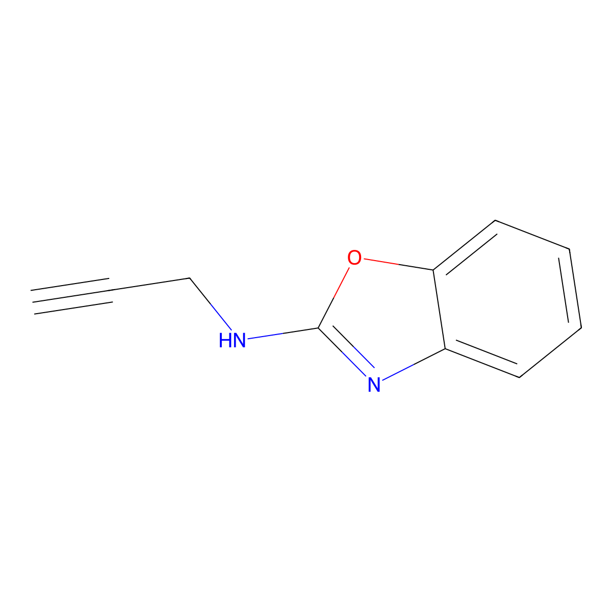 2-Benzoxazolamine, N-2-propyn-1-yl- molecular structure, CAS 85902-42-7