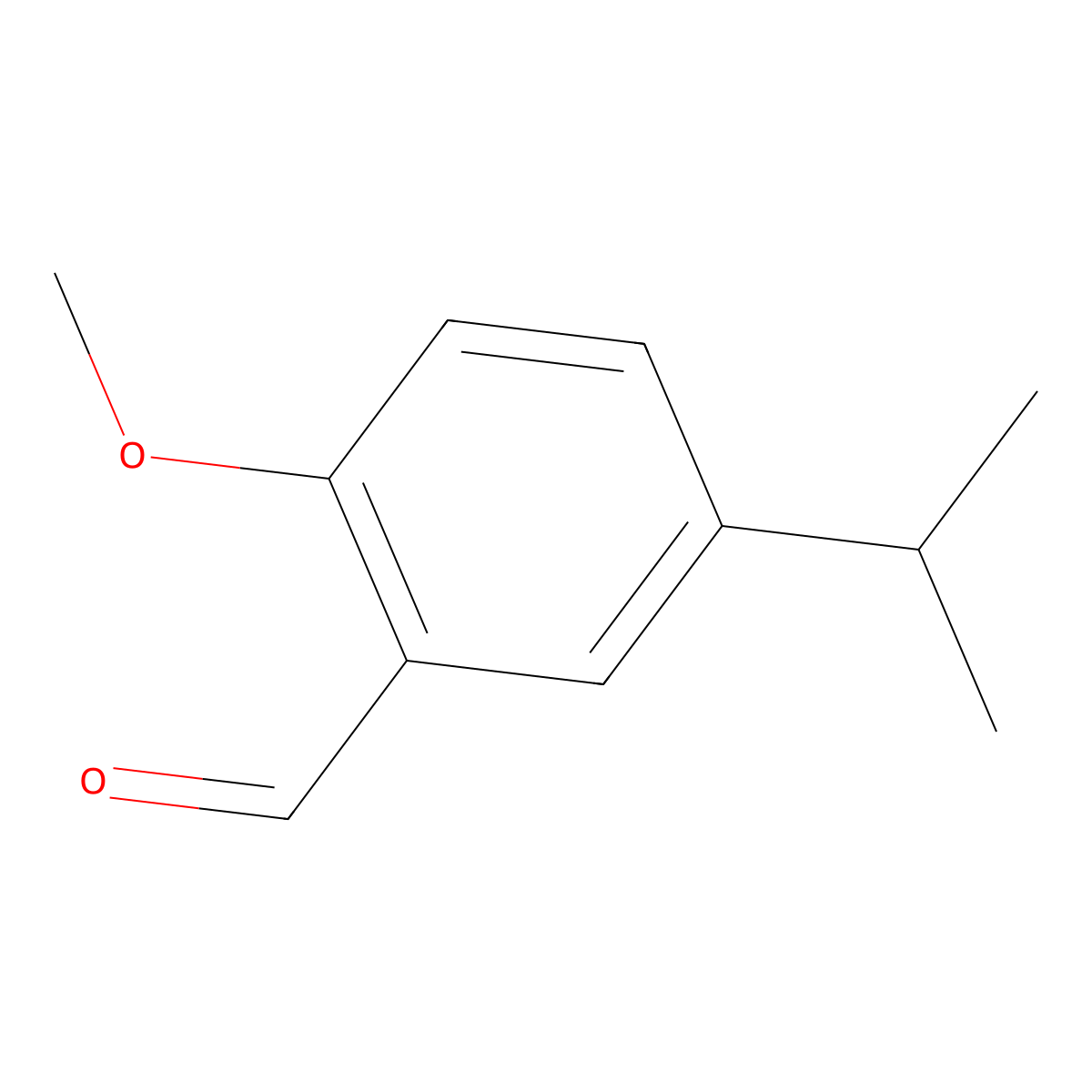 5-Isopropyl-2-methoxybenzaldehyde molecular structure, CAS 85902-68-7
