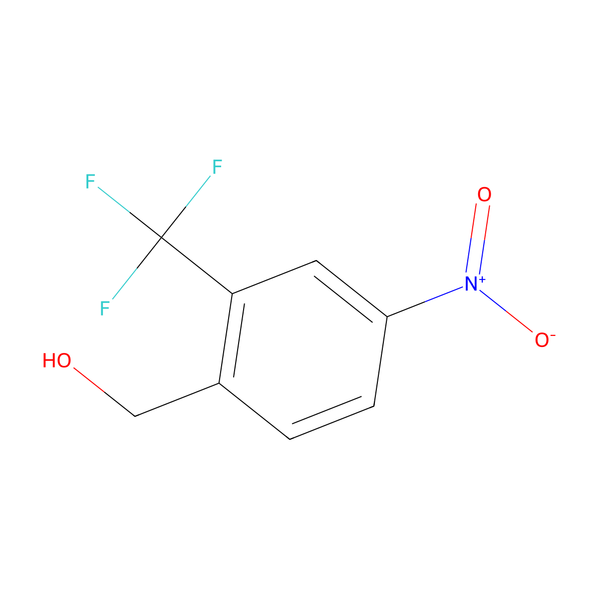 (4-Nitro-2-(trifluoromethyl)phenyl)methanol molecular structure, CAS 859027-06-8