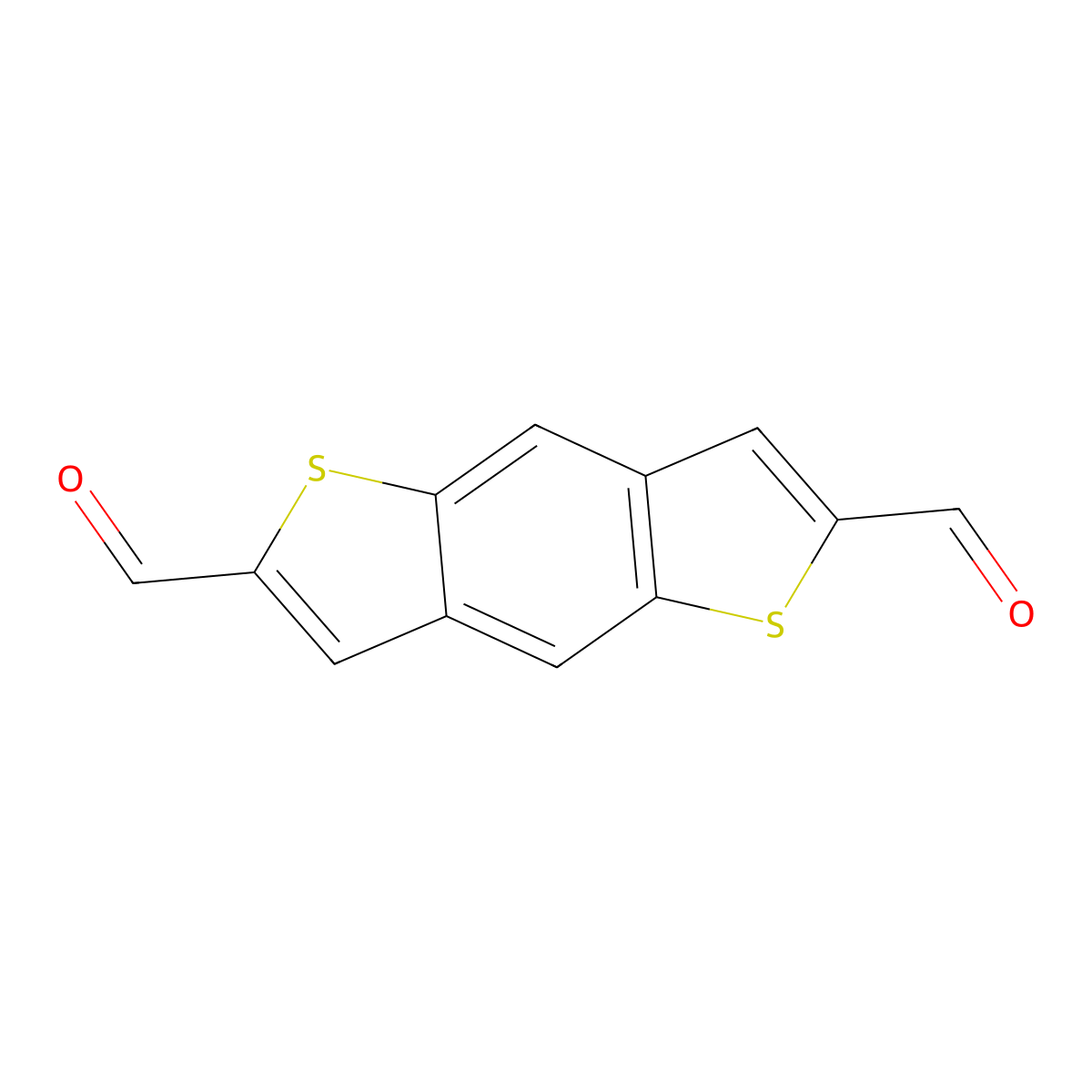 Benzo[1,2-b:4,5-b']dithiophene-2,6-dicarbaldehyde molecular structure, CAS 85903-00-0