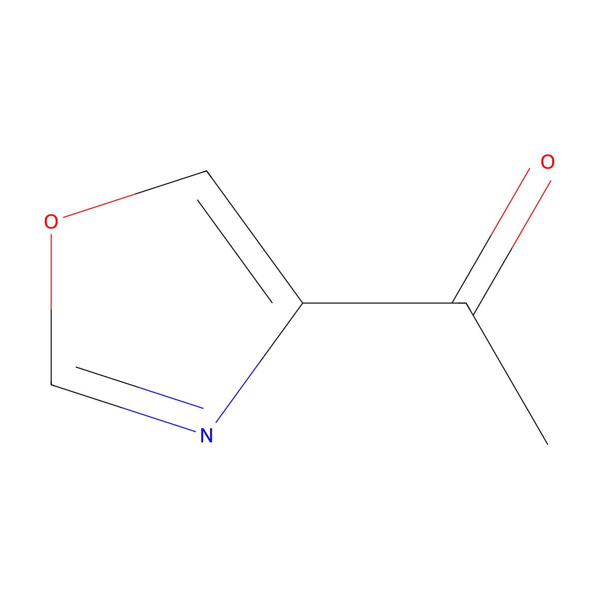 1-(1,3-Oxazol-4-yl)ethan-1-one molecular structure, CAS 859046-10-9