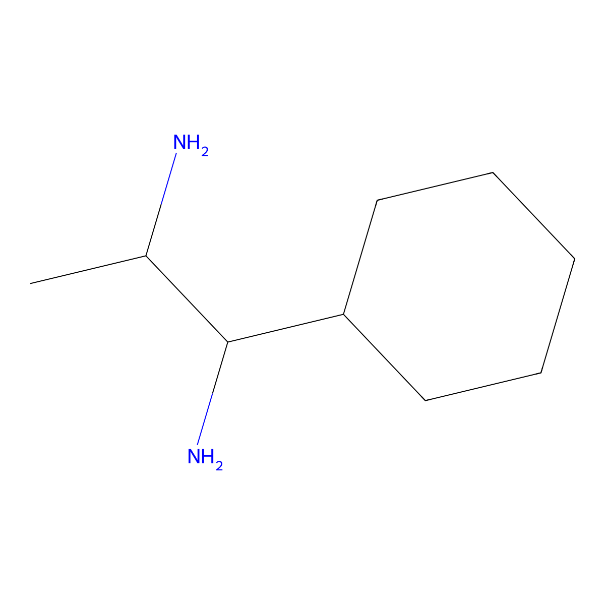 1-Cyclohexylpropane-1,2-diamine molecular structure, CAS 859051-27-7