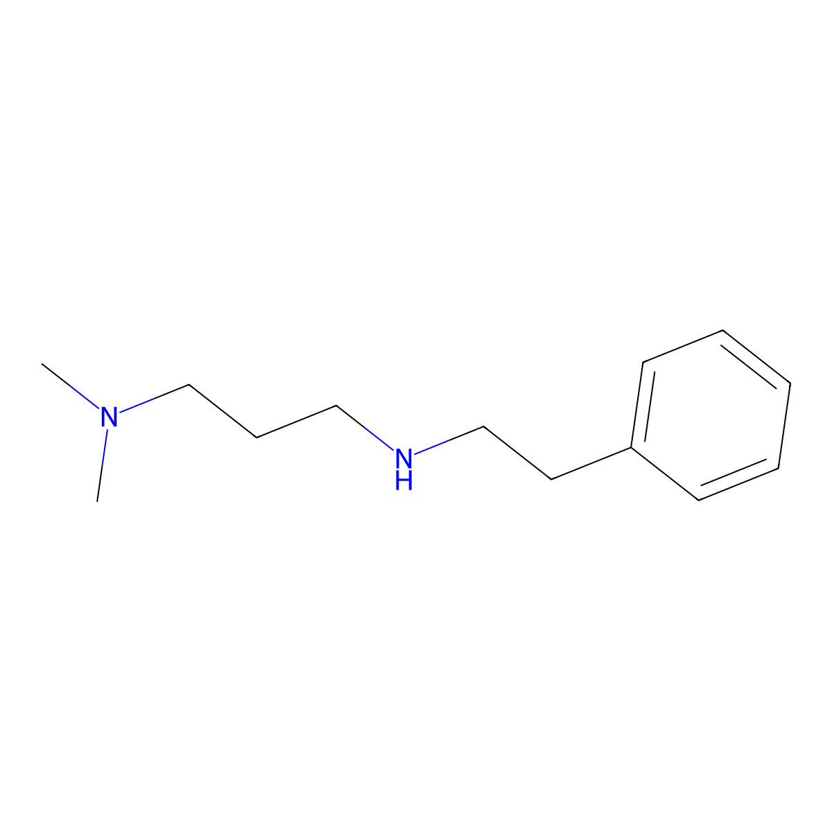 [3-(Dimethylamino)propyl](2-phenylethyl)amine molecular structure, CAS 859052-04-3
