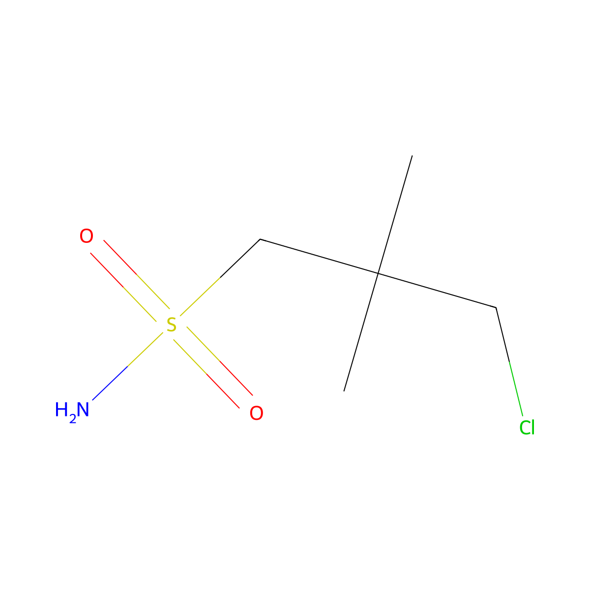 3-Chloro-2,2-dimethylpropane-1-sulfonamide molecular structure, CAS 859055-00-8