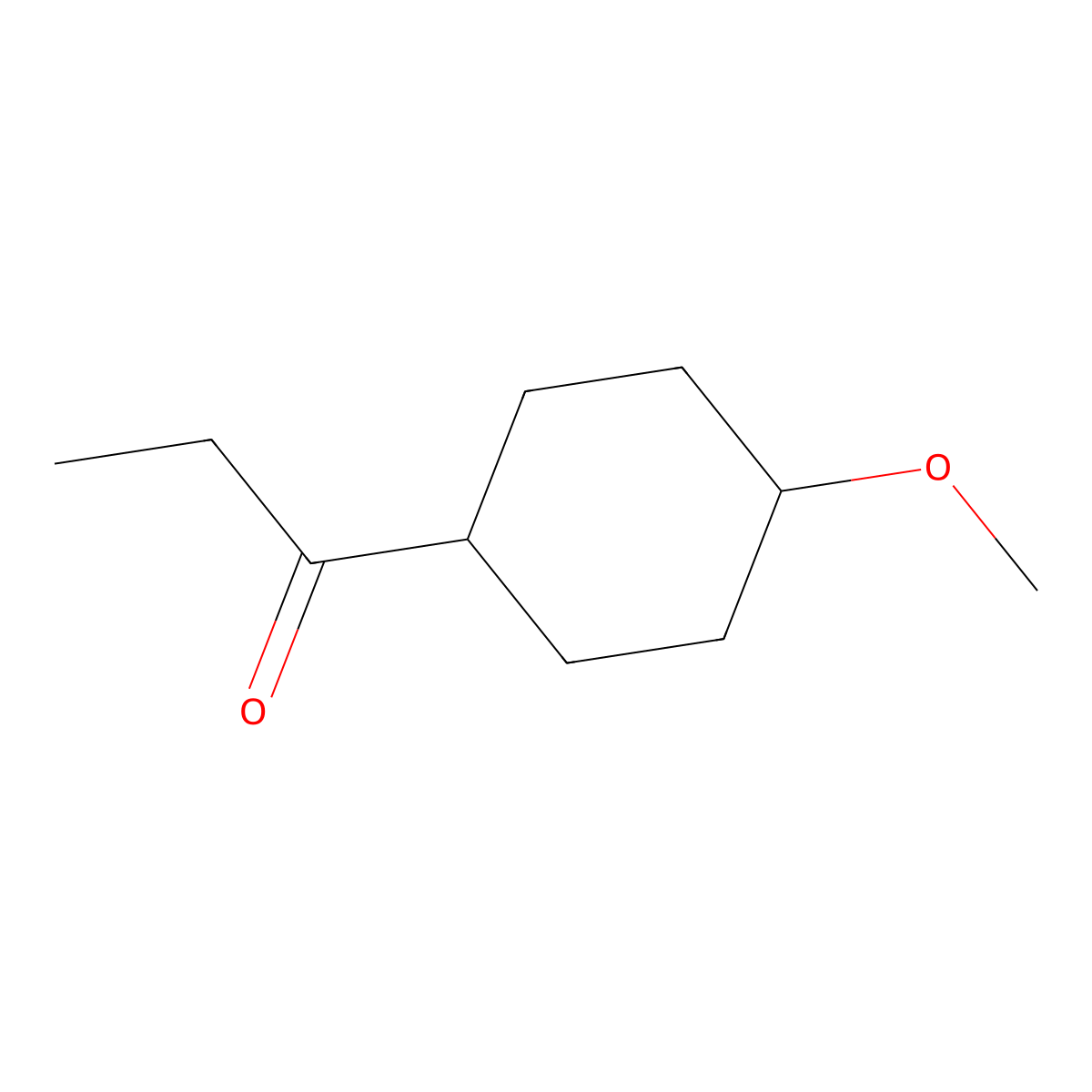 1-(4-Methoxycyclohexyl)propan-1-one molecular structure, CAS 859055-52-0
