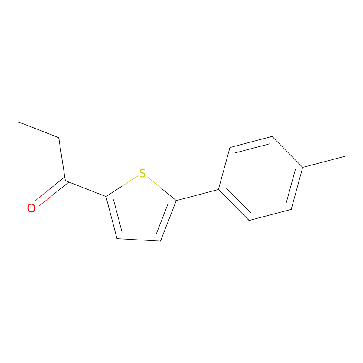 1-[5-(4-Methylphenyl)-2-thienyl]-1-propanone molecular structure, CAS 859055-63-3