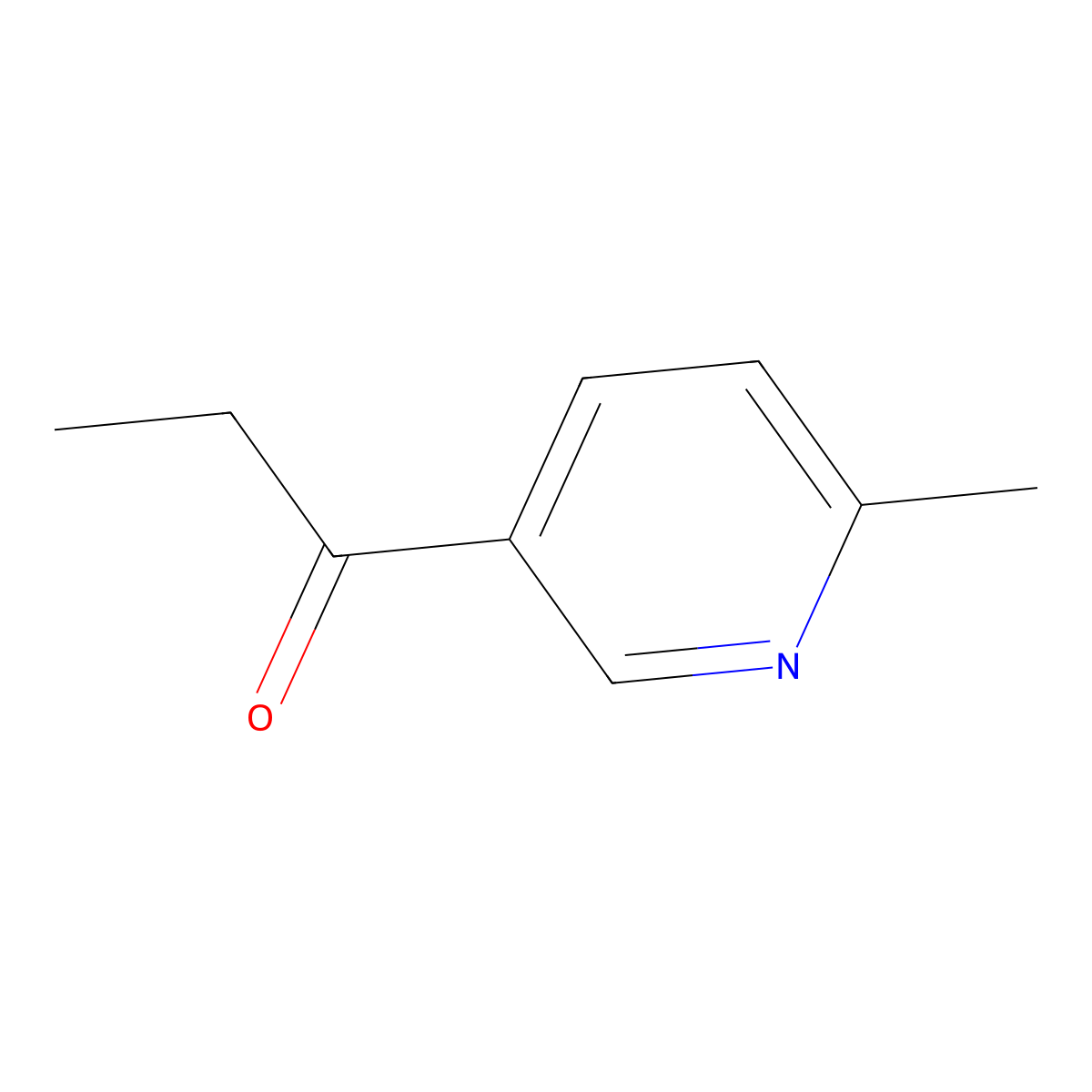 1-(6-Methylpyridin-3-yl)propan-1-one molecular structure, CAS 859055-95-1