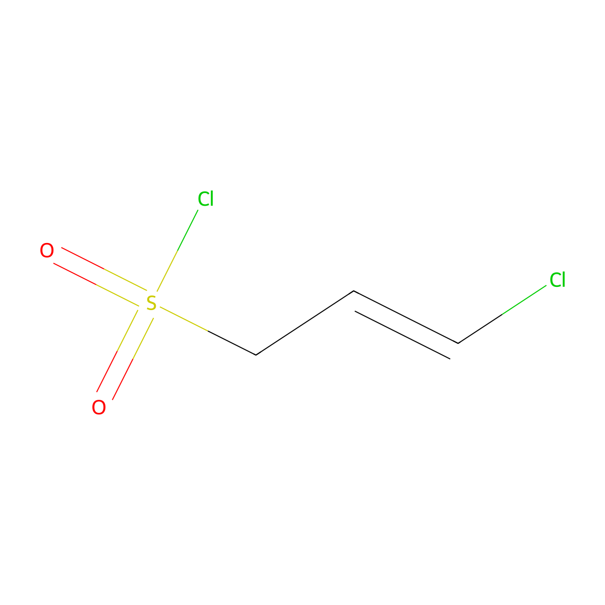 3-Chloroprop-2-ene-1-sulfonyl chloride molecular structure, CAS 859056-31-8