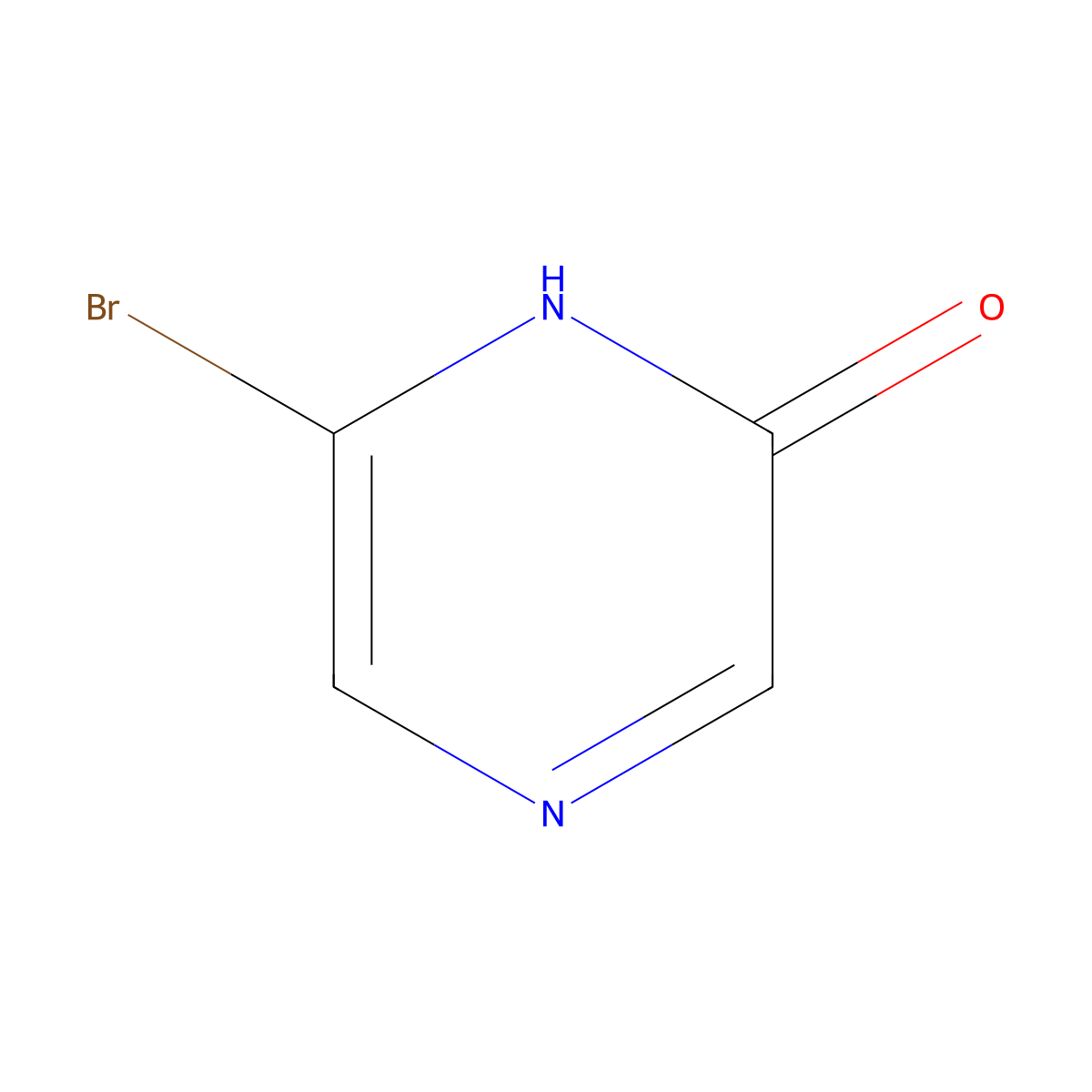 6-Bromopyrazin-2-ol molecular structure, CAS 859063-85-7