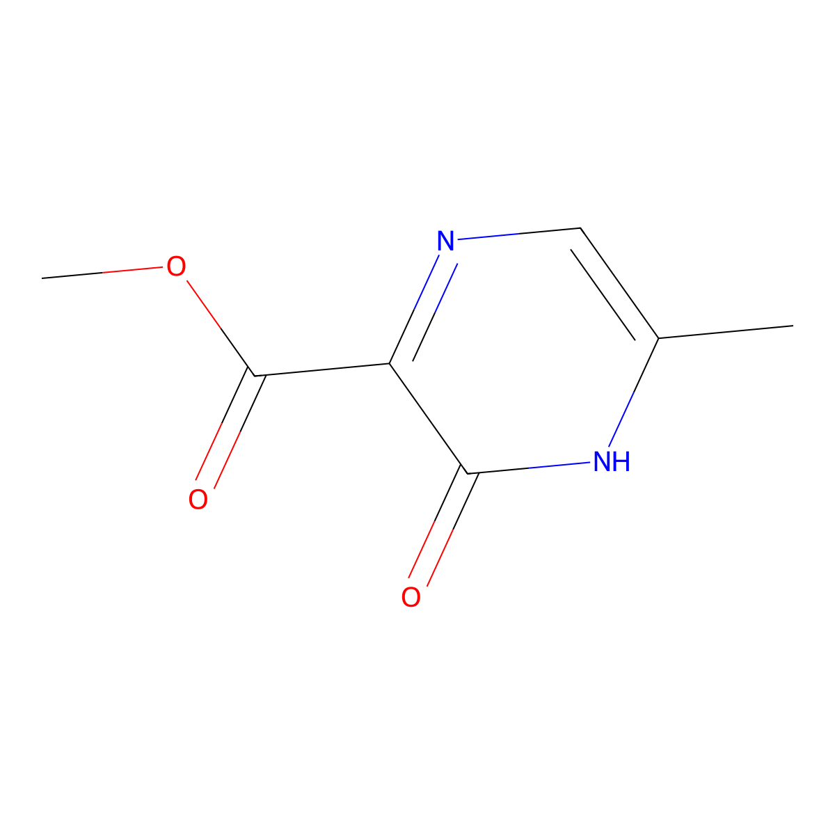 Methyl 5-methyl-3-oxo-3,4-dihydropyrazine-2-carboxylate molecular structure, CAS 859064-08-7