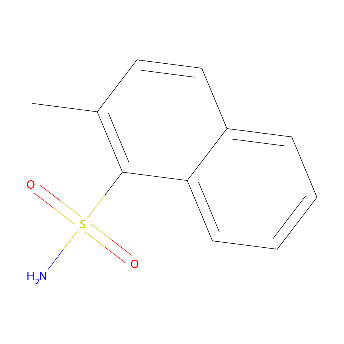 2-Methylnaphthalene-1-sulfonamide molecular structure, CAS 859071-90-2