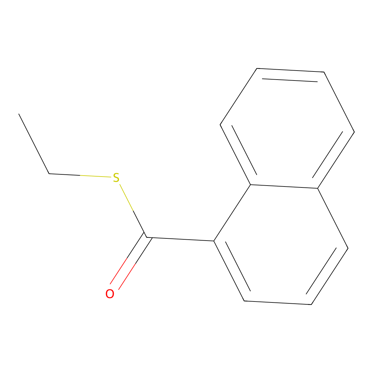 S-Ethyl naphthalene-1-carbothioate molecular structure, CAS 85908-64-1