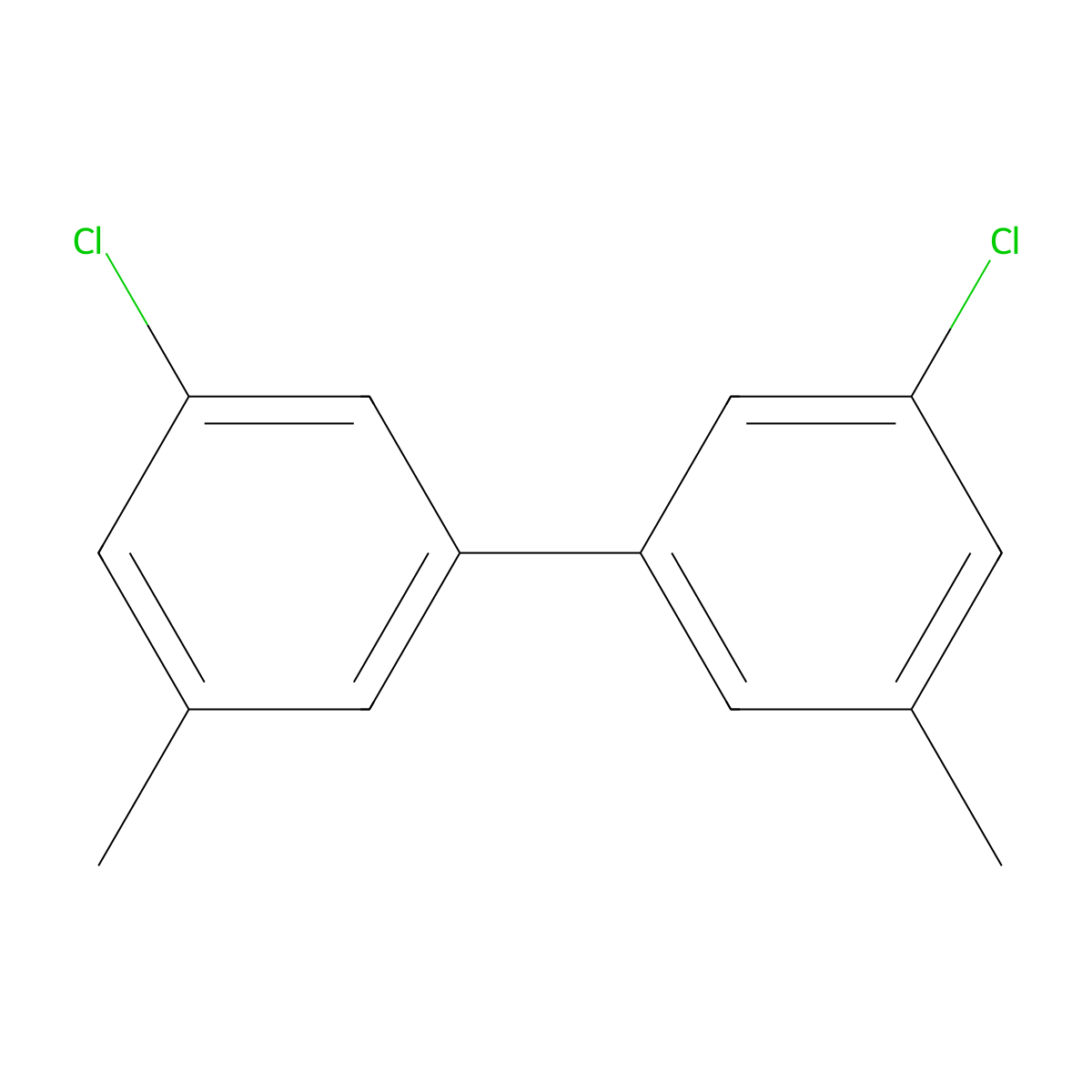 3,3'-Dichloro-5,5'-dimethyl-1,1'-biphenyl molecular structure, CAS 859080-14-1